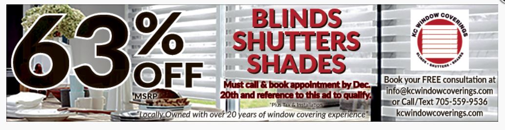 KC Window Coverings Special